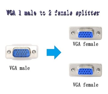 Разветвитель VGA на 2 порта Разветвитель VGA