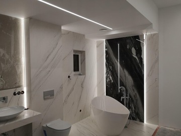 ПРОФИЛЬ LED GK ДЛЯ ГИПСОВЫХ КАРТОНОВ ТИПА FALCO SILVER 1M ALU ВСТРАИВАЕМЫЙ