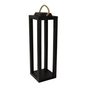 Lampion latarnia brąz 42x15 - naturalne drewno / dekoracje/ogród/stroik