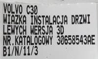 фото thumb №8, Volvo c30 жгут электропроводка дверь левых левая 30658543 30658543-ae