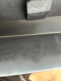 фото thumb №8, Nissan leaf ii 18- молдинг поріг права поріг правий 768525sa0a-6