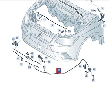 фото thumb №8, Seat ibiza v kj1 передний bonnet капот lock кабель 6f0823535b