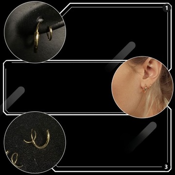 Серьги-кольца-спирали двойные белые 1,5х15см 2 шт.