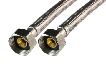 Шланг Шланг в стальной оплетке 1/2x1/2 дюйма x 70 см