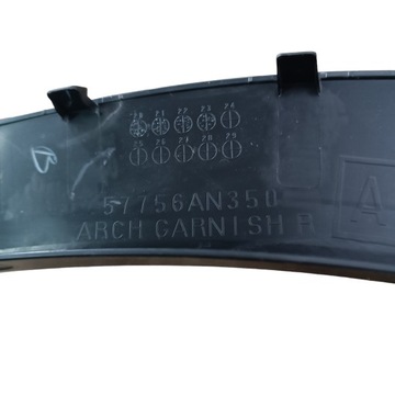 фото thumb №7, Планка бампера крыльев левый перед subaru outback vi 57756an350