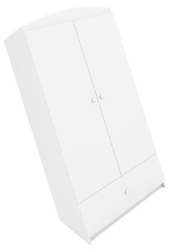 SZAFA DZIECIĘCA BIAŁA = 90 CM SZUFLADY DWUDRZWIOWA