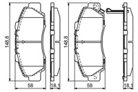 фото thumb №8, Тормозные колодки тормозные перед bosch do honda shuttle 2.3