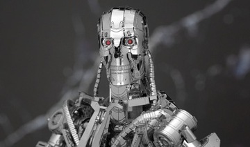 Металлический Терминатор Земли Т-800 металл 3D модель
