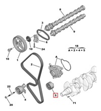 фото thumb №5, Fiat оригинальный номер 155253937 подшипник натяжителя ремень распределительного вала fiat scudo 1.5