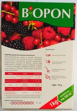 Удобрение для плодовых кустов Биопон 1кг.