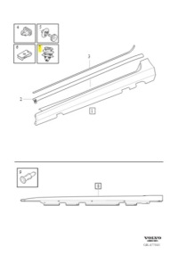 фото thumb №9, Кліпса планки порогової volvo oem номер 30640643