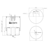 фото thumb №1, Пневмоподушка подвеска пневматический febi 35674