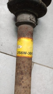 Привідний вал ліва перед 2s6w3b437fc ford fiesta mk6 vi Доставка, фото thumb