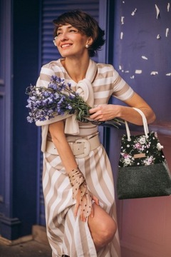 Torebka damska worek pojemna torba shopper vintage miejska na ramię ZAGATTO