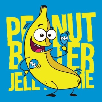 Футболка Peanut Butter Jelly Time, синяя, XL