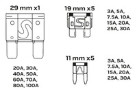фото thumb №9, Neo набір запобіжників автомобільних 88 sztuk 3a-100a органайзер 11-993