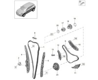 фото thumb №1, Верхній напрямна направляюча porsche macan 2.0 r4 pac109469