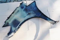 Opel zafira a крыло  правый  перед передний чёрный с Разборки, фото thumb