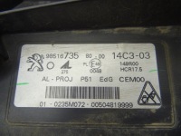 Peugeot 308 t10 лампа правий перед full led європа 9851673580 Оригінал, фото thumb