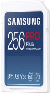 Карта памяти Samsung PRO Plus 2021 SDXC 256 ГБ, класс 10 UHS-I/U3 V30 (MB-S