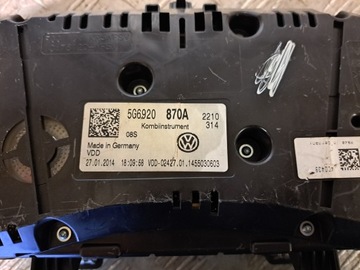 фото thumb №7, Vw golf vii 7 gtd 2.0 tdi спидометр приборы 5g6920870a