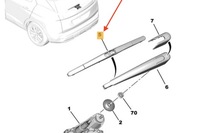 фото thumb №9, Peugeot 3008 задня двірник скло 280mm nowa оригінальна 1635155780