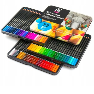 НАБОР ПРОФЕССИОНАЛЬНЫХ КАРАНДАШЕЙ PRO COLOR ДЛЯ РАСКРАСКИ РИСОВАНИЯ 72в1