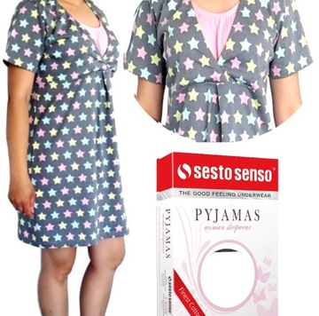 Рубашка для беременных/кормящих SESTO SENSO размер L