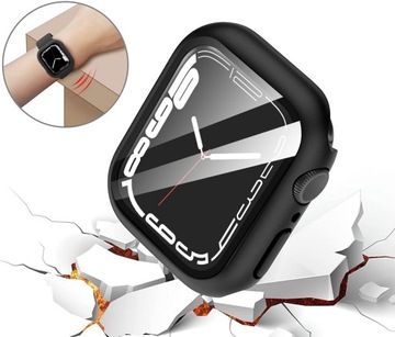Etui Ochronne + Wbudowane Szkło / 2w1 do Apple Watch 7 8 9 / 45mm