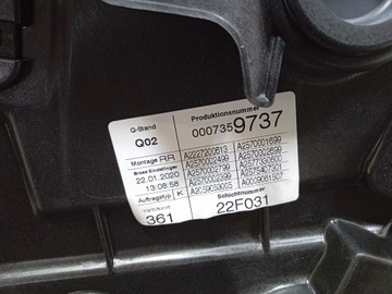 фото thumb №7, Mercedes cls w257 дверь зад правые задние 197