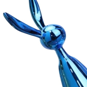 Фигурка сидящего кролика с орнаментом Bunny для синего цвета S