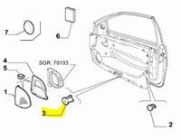 фото thumb №8, Заглушка дверь передних fiat punto оригинальный номер 735269335