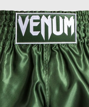 Классические шорты для тайского бокса Venum Хаки/Белый M