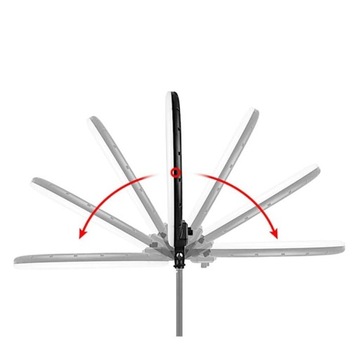 LAMPA PIERŚCIENIOWA LED RING MITOYA MTY-18C 45cm ZE STATYWEM YOGA 200cm