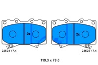 фото thumb №1, Ate гальмівні колодки гальмівні lexus lx toyota land cruiser