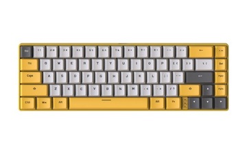 BK67 МЕХАНИЧЕСКАЯ КЛАВИАТУРА 65% Bluetooth 5.0 RGB Синий переключатель Желтый RGB