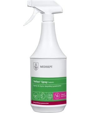 VELOX 1L MEDISEPT PŁYN ODKAŻAJĄCY ZE SPRYSKIWACZEM DEZYNFEKCJA POWIERZCHNI