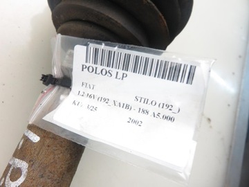 фото thumb №7, Полуось fiat stilo 01 le or 46307661