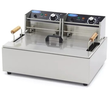 Frytkownica Elektryczna Olejowa 15L do 3kg Frytek 2 x 2500W Maxima 09365210
