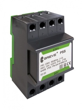 Transformator 1-fazowy modułowy PSS 10VA 230V/24V /na szynę/ 16024-0251