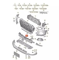 фото thumb №11, Audi q3 f3 sportback передняя часть бампер center lower решётка 83a807683a9b9