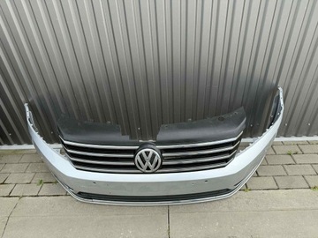 фото thumb №8, Vw passat b7 бампер перед переднє комплектний la7w решітка радіатора 2010-2014r.