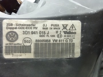 фото thumb №16, Лампи передні bi-xenon vw phaeton 3d 2002-2009r. оригінал європа комплект