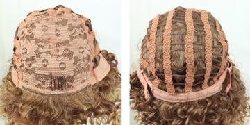 АФРО ПАРИК OMBRE кудри каштановый блондин CURLY косплей