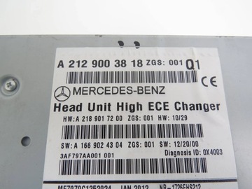фото thumb №11, Радіо команд навігація 2129003818 mercedes cls w218 e-klasa w212