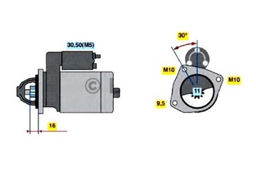 фото thumb №1, Bosch стартер 1229427 1254222 1707507 3m5t11000