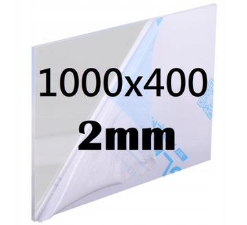 PLEKSI / PLEXI / PLEKSA / PLEXA na wymiar 100cm x 40cm x2mm PŁYTA BEZBARWNA