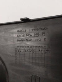 фото thumb №9, Заглушка бампера права seat ibiza iv 6j0853666a