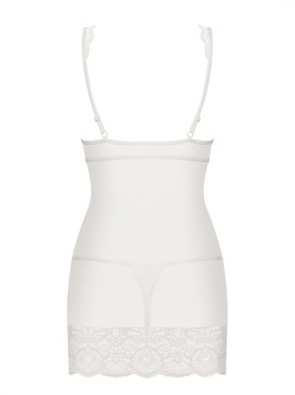 Underwear-853-CHE-2 белая сорочка и стринги L/XL