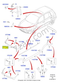 фото thumb №9, Дефлектор бампер передний ford fiesta 01-08 / fusion 01-12 оригинальный номер 1252743